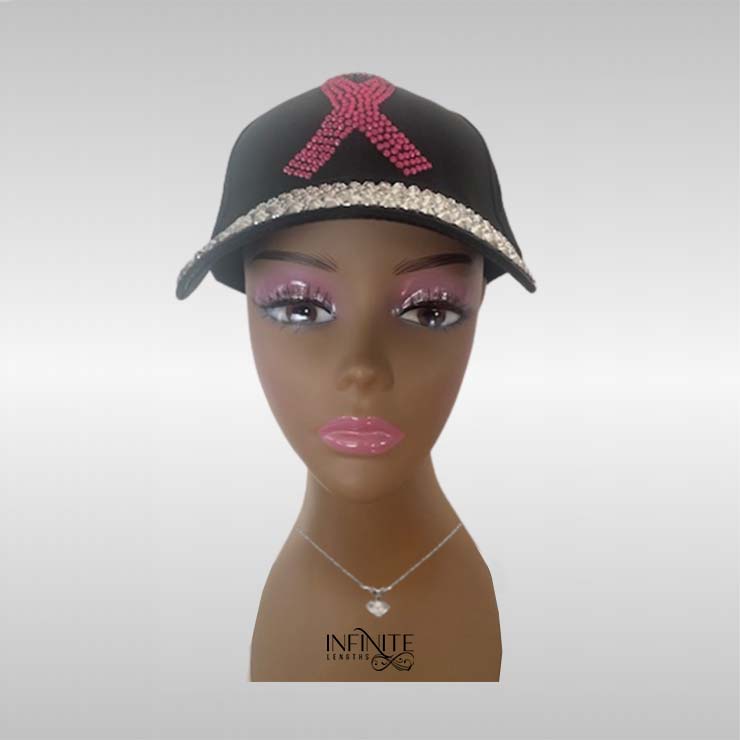 Breast Cancer Awareness Full Bling Cap