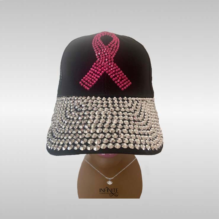 Breast Cancer Awareness Full Bling Cap