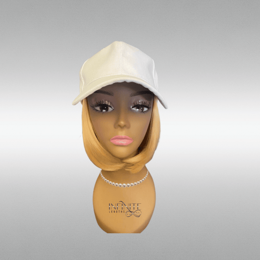 Short Bob Blonde - Baseball Hat Wig