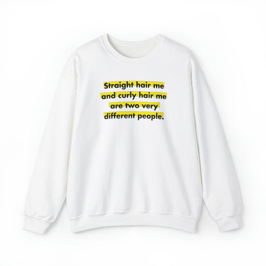 Straight & Curly Me Crewneck Sweatshirt