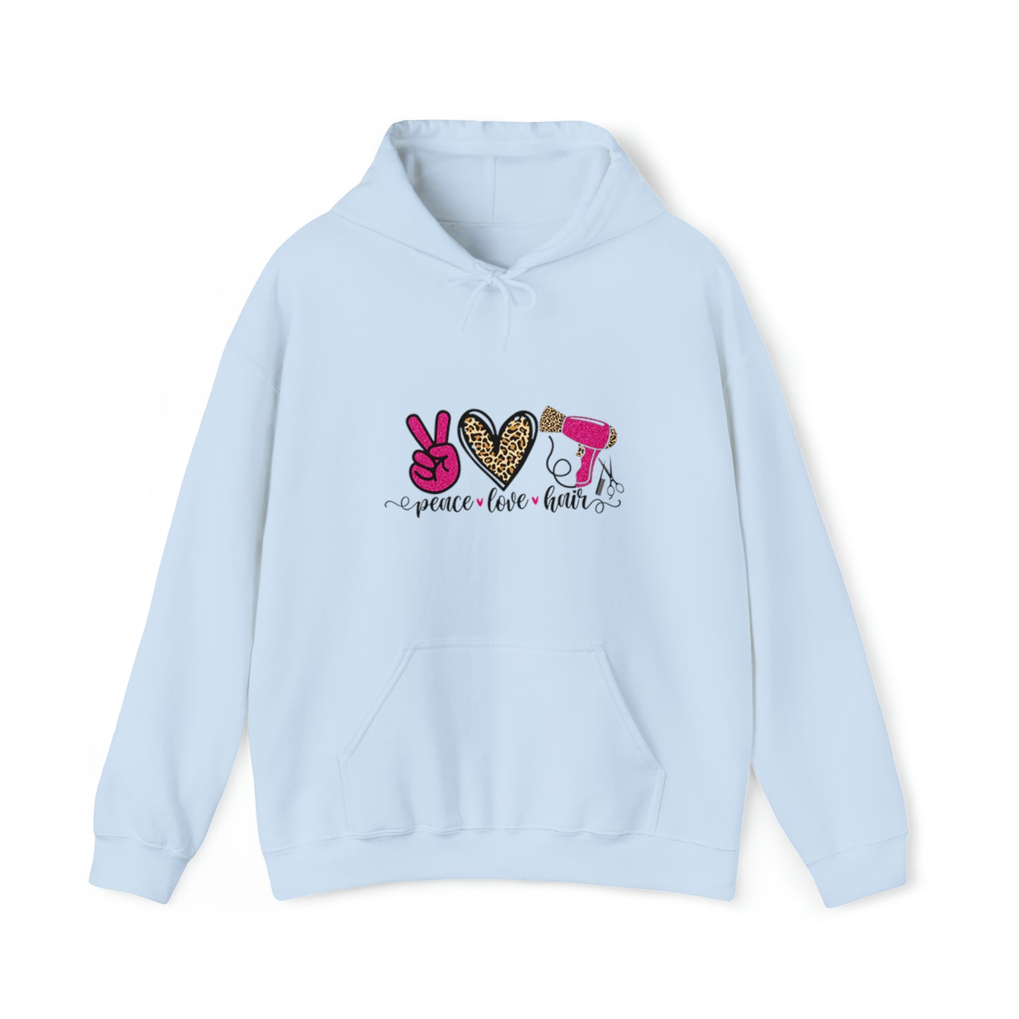 Peace Love Hair Unisex Hoodie