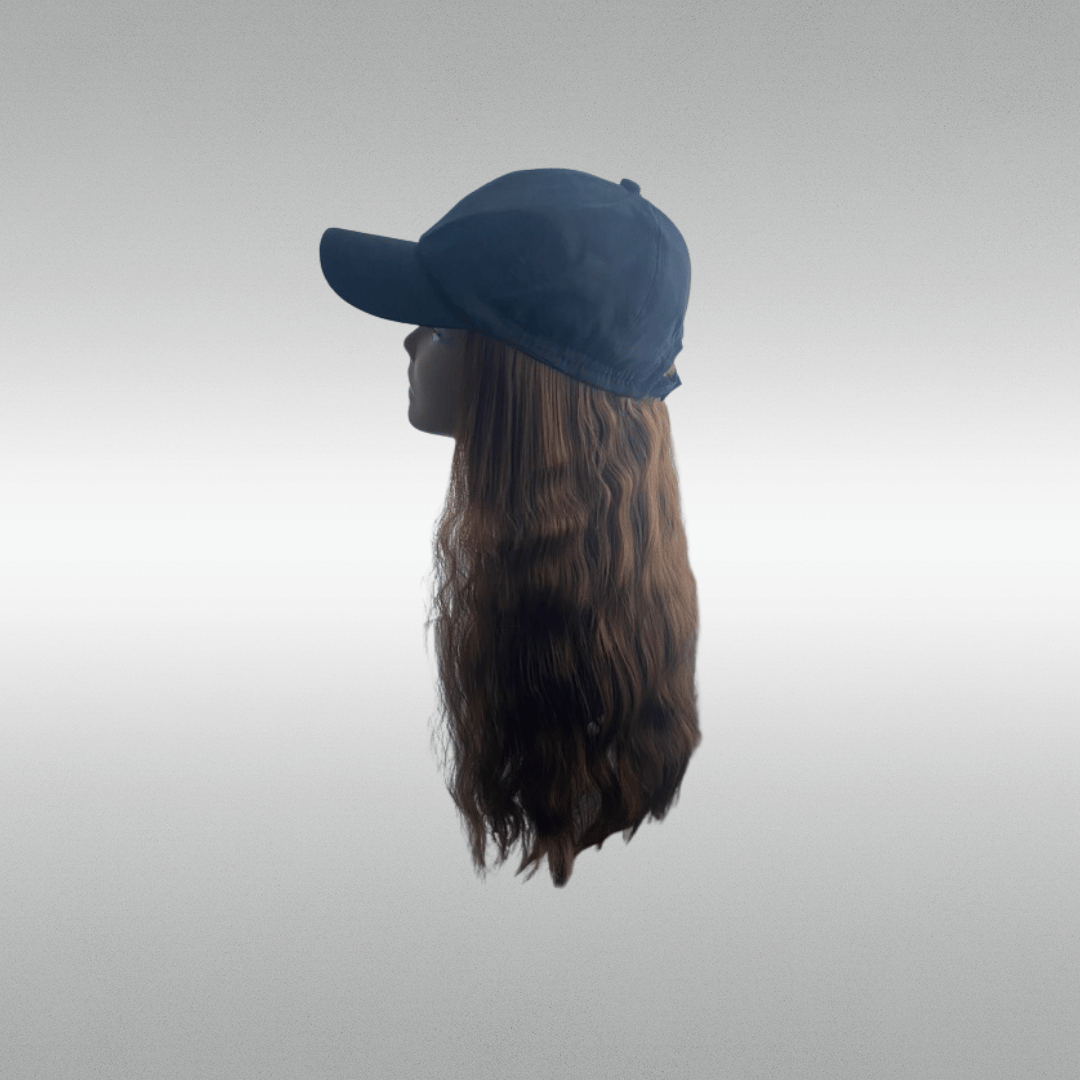 Long Wavy Baseball Hat Wig