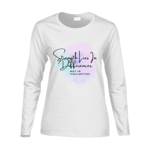 Strength Women's Long-Sleeve T-Shirt - Pastel Splash