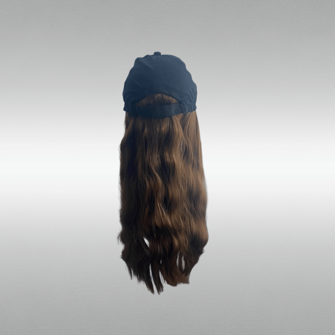 Long Wavy Baseball Hat Wig