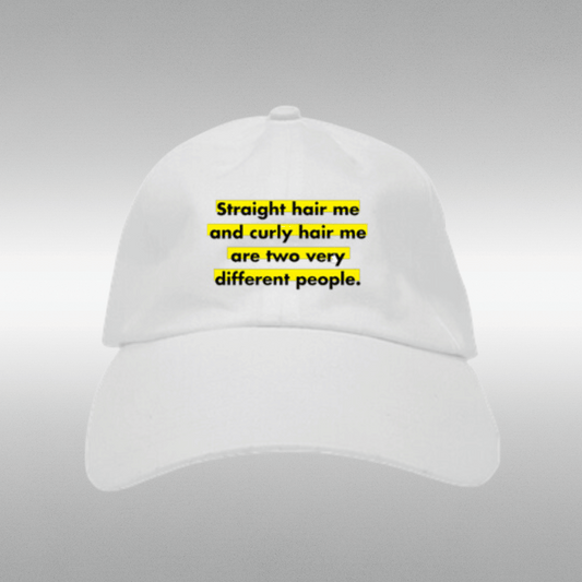 "Straight & Curly Me" Soft-Baseball Cap