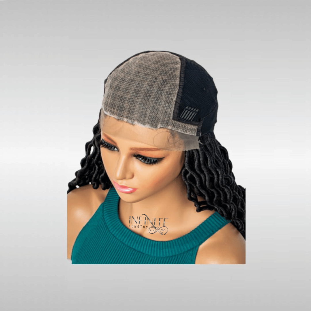 38" Lace Braid Wig with Loose Tails