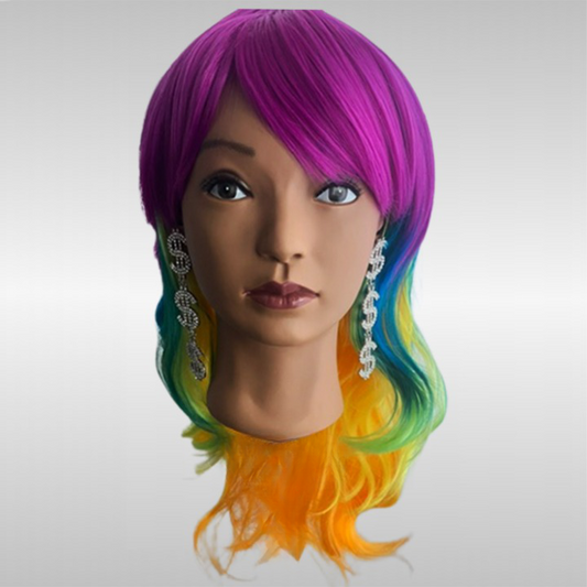 Synthetic Colorful Fun Wig