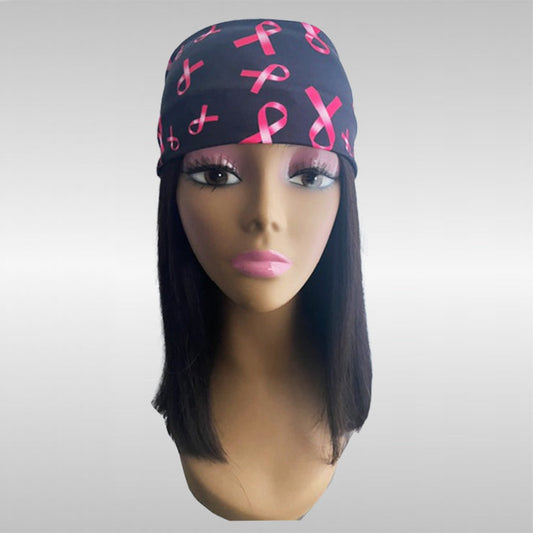 Breast Cancer Awareness Black Headband