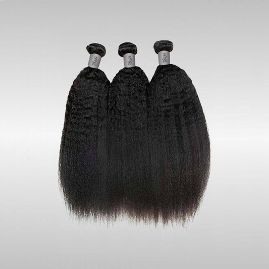 20% OFF - 12A Kinky Straight Raw Human Hair Bundle