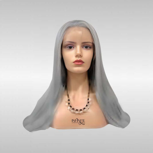 #Grey Frontal Lace Wig