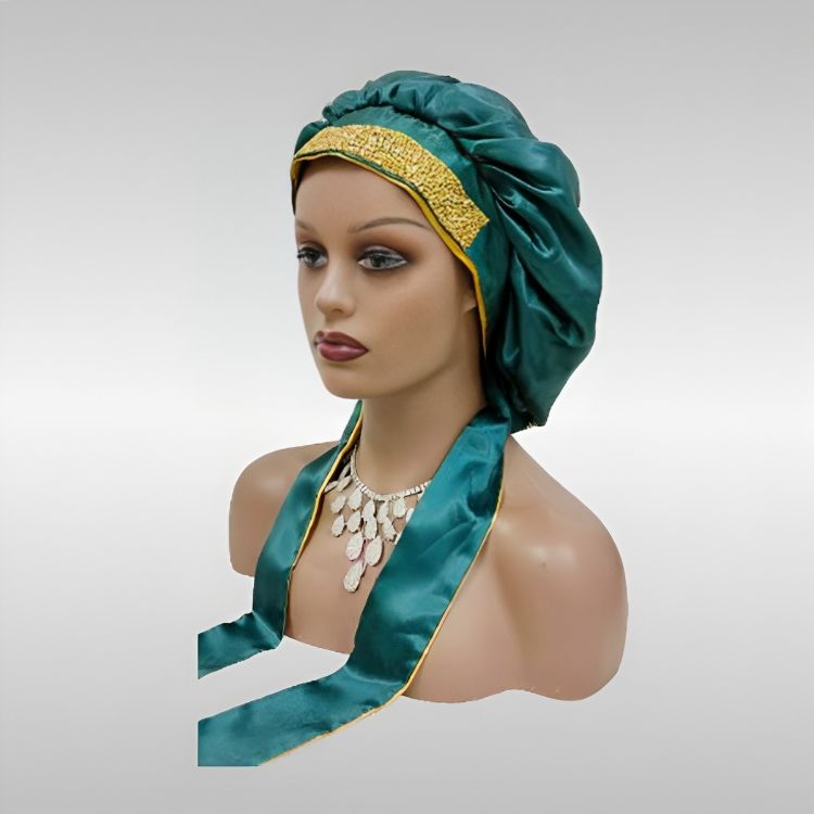 Bejeweled Silk Bonnets