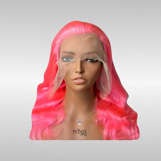 #Pink Frontal Lace Wig