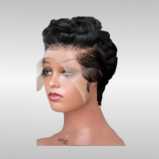 13x4 Romance Curl Lace Pixie Cut Wig