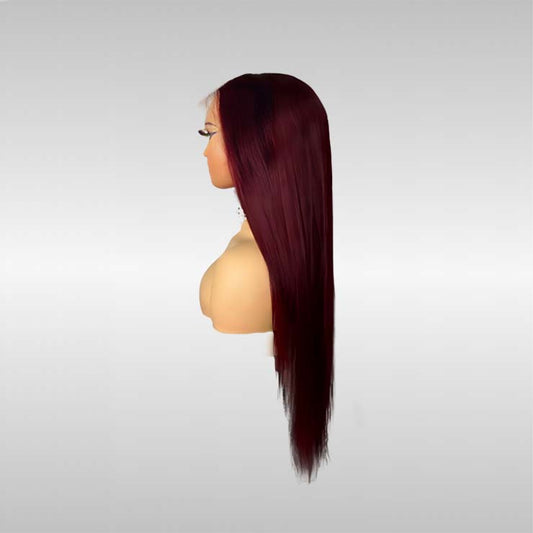 #P1B/Purple Colored Frontal Lace Wig