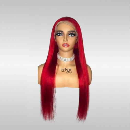 #Red Frontal Lace Wig